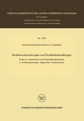 Kenneth A. Loparo, Deutsches Krankenhausinstitut E V Dussel, Springer - Strahlenuntersuchungen und Strahlenbehandlungen, Häftad