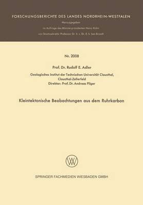 Kleintektonische Beobachtungen aus dem Ruhrkarbon