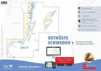 bokomslag Sportbootkarten Satz 11: Ostküste Schweden 1 (Ausgabe 2023/2024)