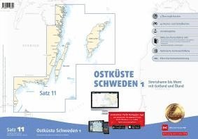 Sportbootkarten Satz 11: Ostküste Schweden 1 (Ausgabe 2023/2024) 1