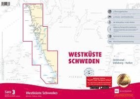 bokomslag Sportbootkarten Satz 3: Westküste Schweden (Ausgabe 2024/2025)