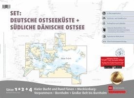 bokomslag Sportbootkarten Satz 1, 2 und 4   Set: Deutsche Ostseeküste und Südliche Dänische Ostsee (Ausgabe 2024)