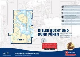 bokomslag Sportbootkarten Satz 1: Kieler Bucht und Rund Fünen (Ausgabe 2025)