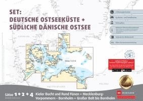 Sportbootkarten Satz 1, 2 und 4   Set: Deutsche Ostseeküste und Südliche Dänische Ostsee (Ausgabe 2025) 1