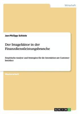 bokomslag Imagefaktor in der Finanzdienstleistungsbranche