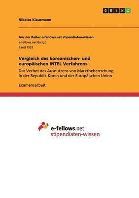 bokomslag Vergleich des koreanischen- und europischen INTEL Verfahrens