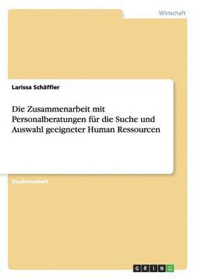 bokomslag Die Zusammenarbeit mit Personalberatungen fr die Suche und Auswahl geeigneter Human Ressourcen