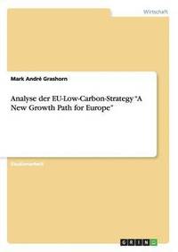bokomslag Analyse der EU-Low-Carbon-Strategy A New Growth Path for Europe