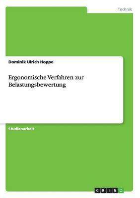 bokomslag Ergonomische Verfahren zur Belastungsbewertung