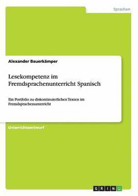 Lesekompetenz im Fremdsprachenunterricht Spanisch 1
