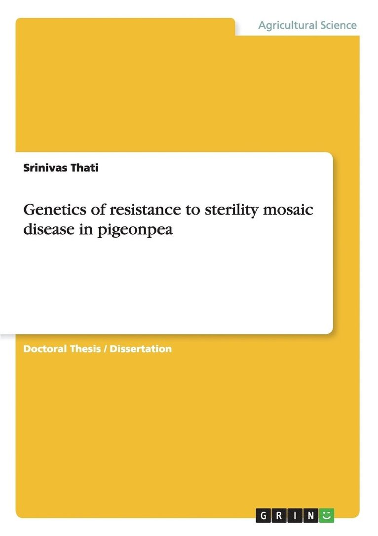 Genetics of resistance to sterility mosaic disease in pigeonpea 1