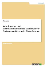 bokomslag Value Investing und Effizienzmarkthypothese