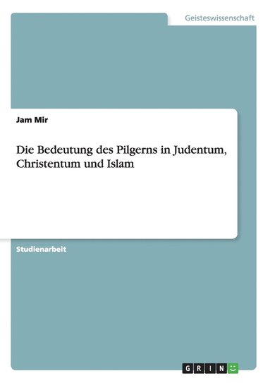 bokomslag Bedeutung des Pilgerns in Judentum, Christentum und Islam