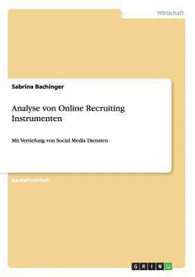 bokomslag Analyse von Online Recruiting Instrumenten