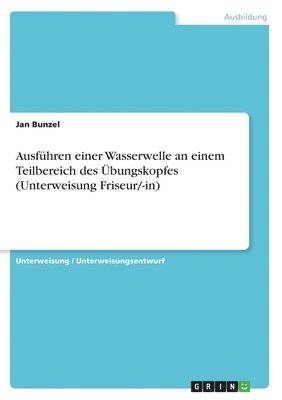 bokomslag Ausfuhren Einer Wasserwelle an Einem Teilbereich Des Ubungskopfes (Unterweisung Friseur/-In)