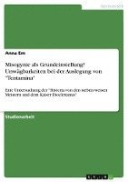 Misogynie ALS Grundeinstellung? Unwagbarkeiten Bei Der Auslegung Von -Tentamina- 1