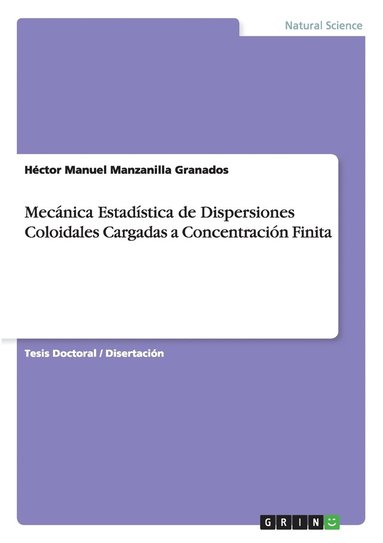 bokomslag Mecánica Estadística de Dispersiones Coloidales Cargadas a Concentración Finita