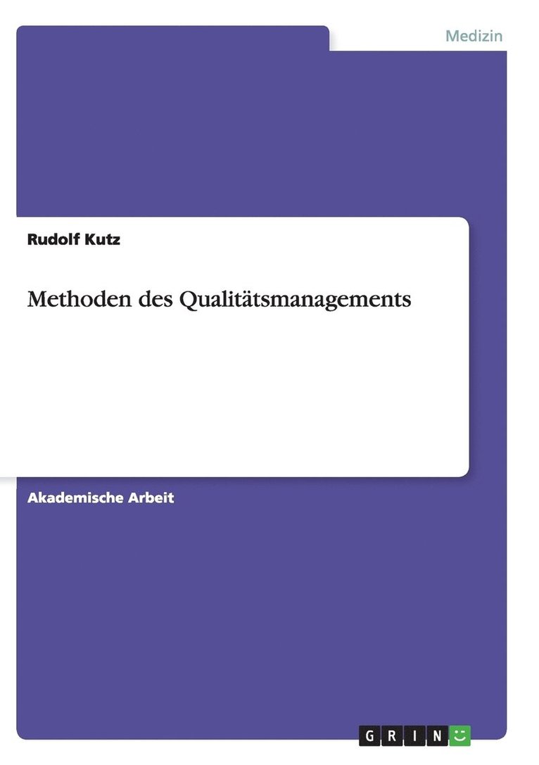 Methoden des Qualitätsmanagements