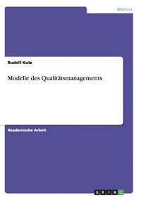 bokomslag Modelle des Qualitatsmanagements