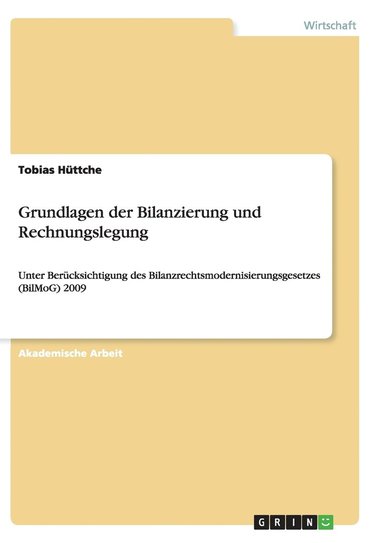 bokomslag Grundlagen der Bilanzierung und Rechnungslegung