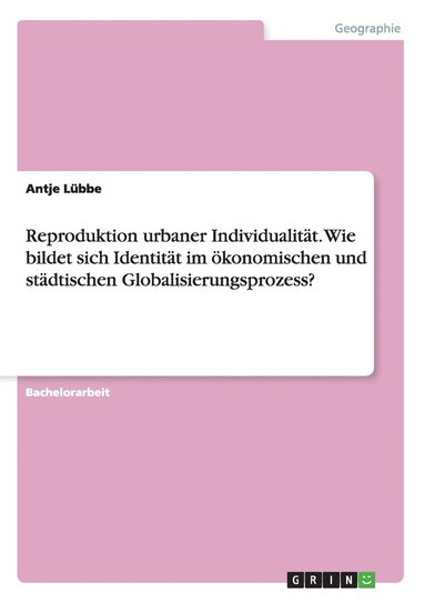 bokomslag Reproduktion urbaner Individualitat. Wie bildet sich Identitat im oekonomischen und stadtischen Globalisierungsprozess?