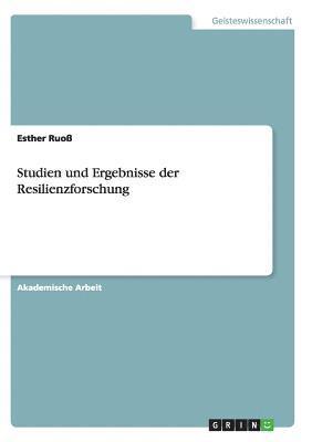 bokomslag Studien und Ergebnisse der Resilienzforschung