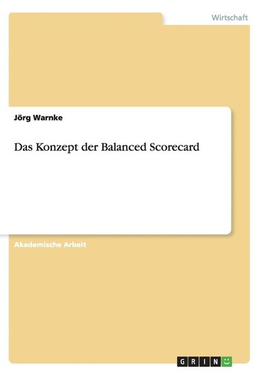 bokomslag Konzept der Balanced Scorecard