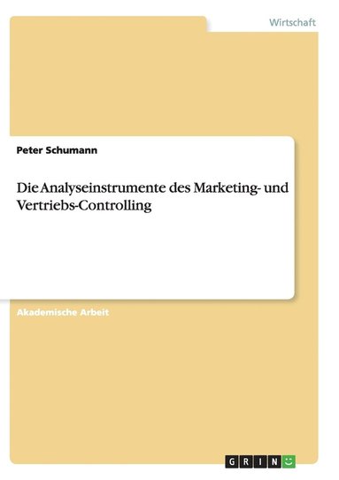 bokomslag Analyseinstrumente des Marketing- und Vertriebs-Controlling