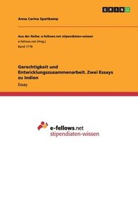 bokomslag Gerechtigkeit und Entwicklungszusammenarbeit. Zwei Essays zu Indien