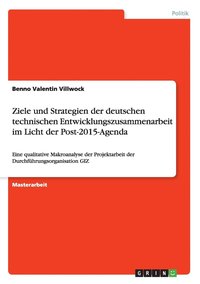 bokomslag Ziele und Strategien der deutschen technischen Entwicklungszusammenarbeit im Licht der Post-2015-Agenda
