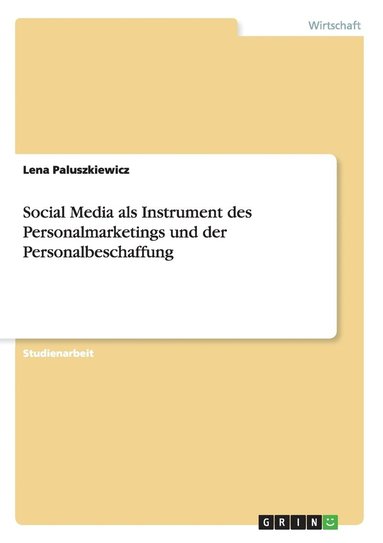 bokomslag Social Media als Instrument des Personalmarketings und der Personalbeschaffung