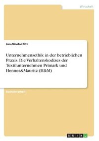 bokomslag Unternehmensethik in der betrieblichen Praxis. Die Verhaltenskodizes der Textilunternehmen Primark und Hennes&Mauritz (H&M)
