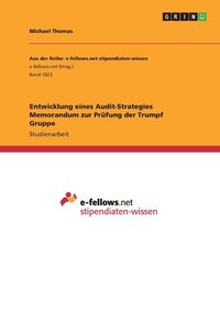 bokomslag Entwicklung eines Audit-Strategies Memorandum zur Prfung der Trumpf Gruppe