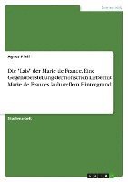 bokomslag Die Lais Der Marie de France. Eine Gegenuberstellung Der Hofischen Liebe Mit Marie de Frances Kulturellem Hintergrund