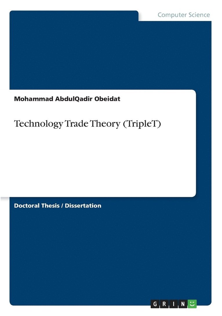 Mohammad Abdulqadir Obeidat - Technology Trade Theory (TripleT), Häftad