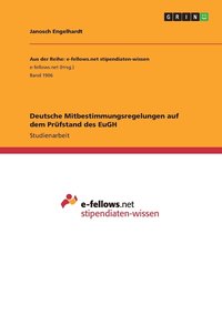 bokomslag Deutsche Mitbestimmungsregelungen auf dem Prfstand des EuGH