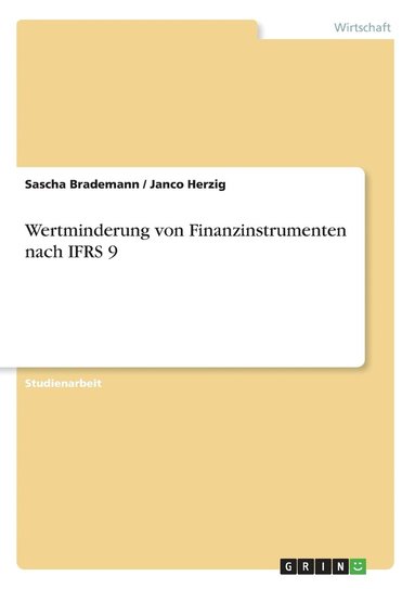 bokomslag Wertminderung von Finanzinstrumenten nach IFRS 9