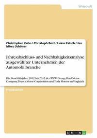 bokomslag Jahresabschluss- Und Nachhaltigkeitsanalyse Ausgewahlter Unternehmen Der Automobilbranche