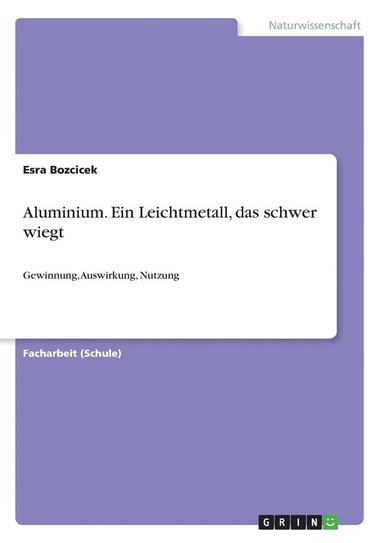 bokomslag Aluminium. Ein Leichtmetall, Das Schwer Wiegt