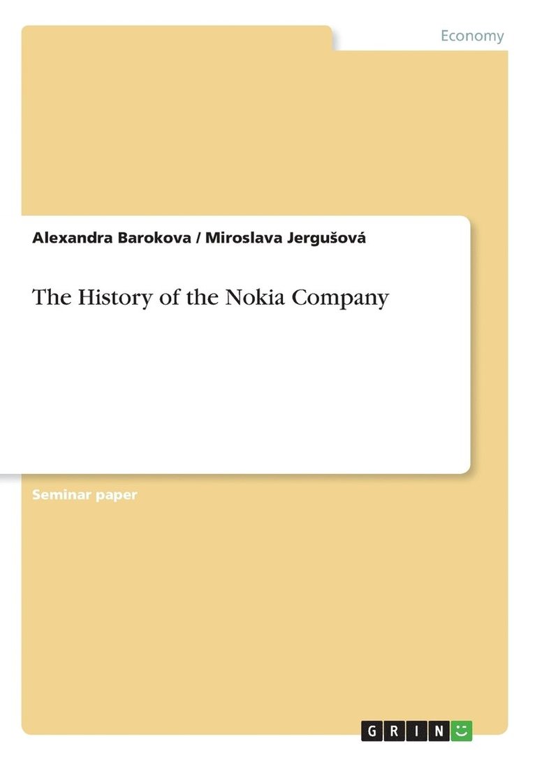 The History of the Nokia Company 1