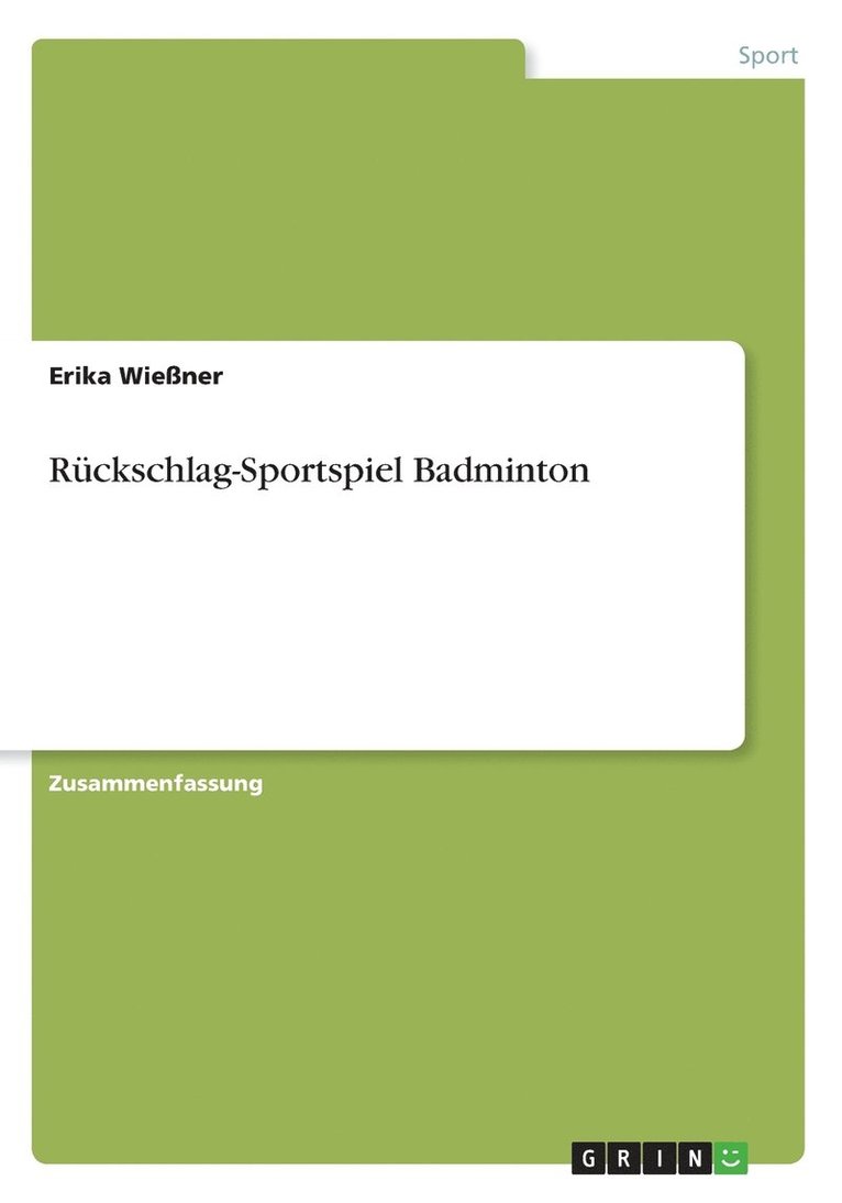 Rückschlag-Sportspiel Badminton