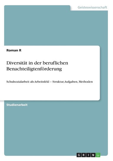 bokomslag Diversitt in der beruflichen Benachteiligtenfrderung