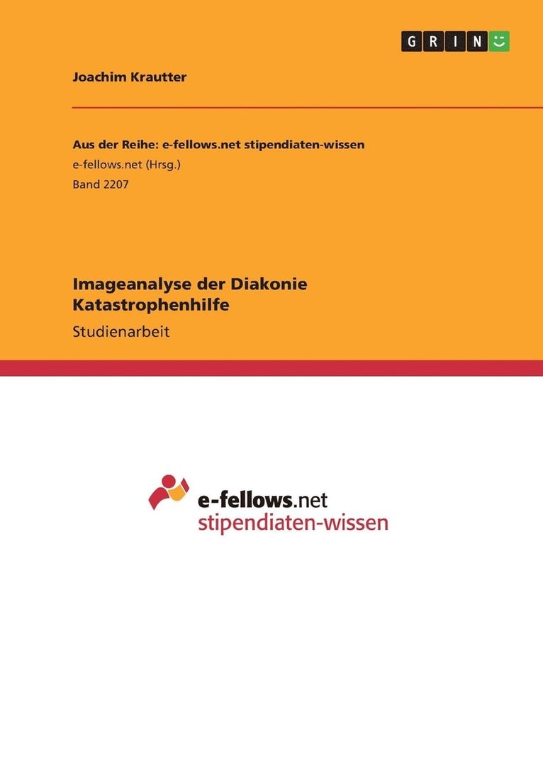 Imageanalyse der Diakonie Katastrophenhilfe 1