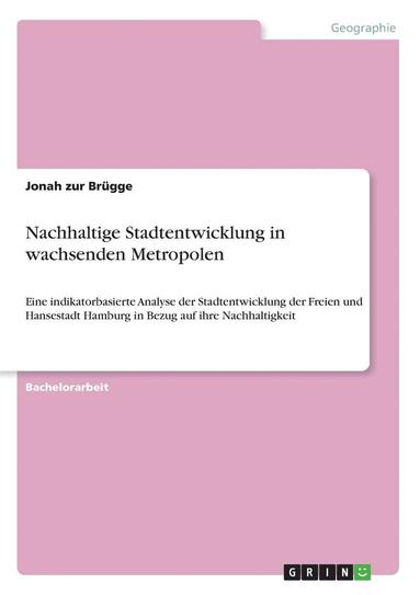 bokomslag Nachhaltige Stadtentwicklung in Wachsenden Metropolen