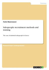 bokomslag Salespeople recruitment methods and training