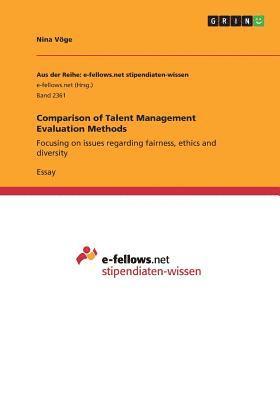 Comparison of Talent Management Evaluation Methods 1