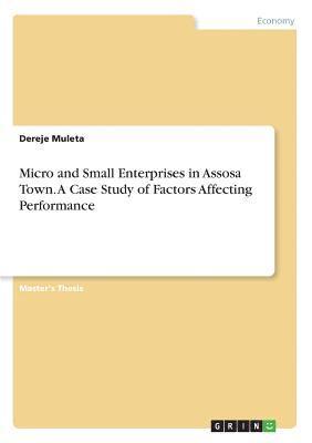 Micro and Small Enterprises in Assosa Town. a Case Study of Factors Affecting Performance 1