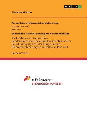 Alexander Gleixner - Staatliche Durchsetzung von Datenschutz, Häftad