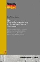 bokomslag Unternehmensgründung in Deutschland durch Ausländer