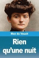 bokomslag Rien qu'une nuit